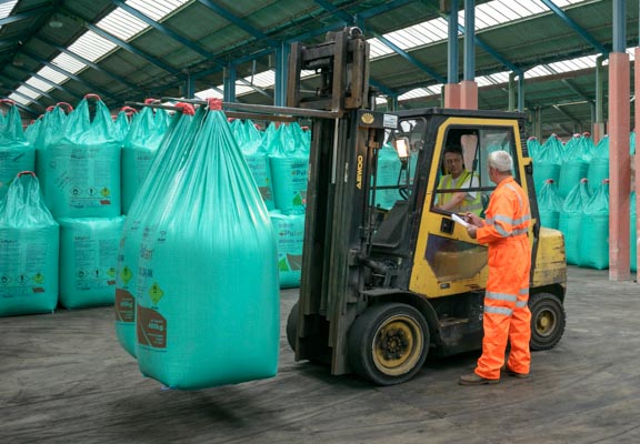 Bagged Cargo at Wrabness Storage Facilities