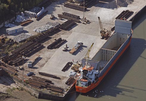 Mistley Quay Aerial View