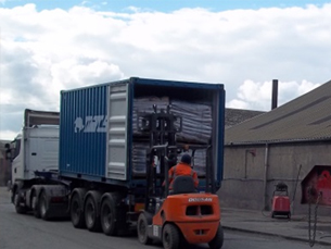 Container loading and unloading